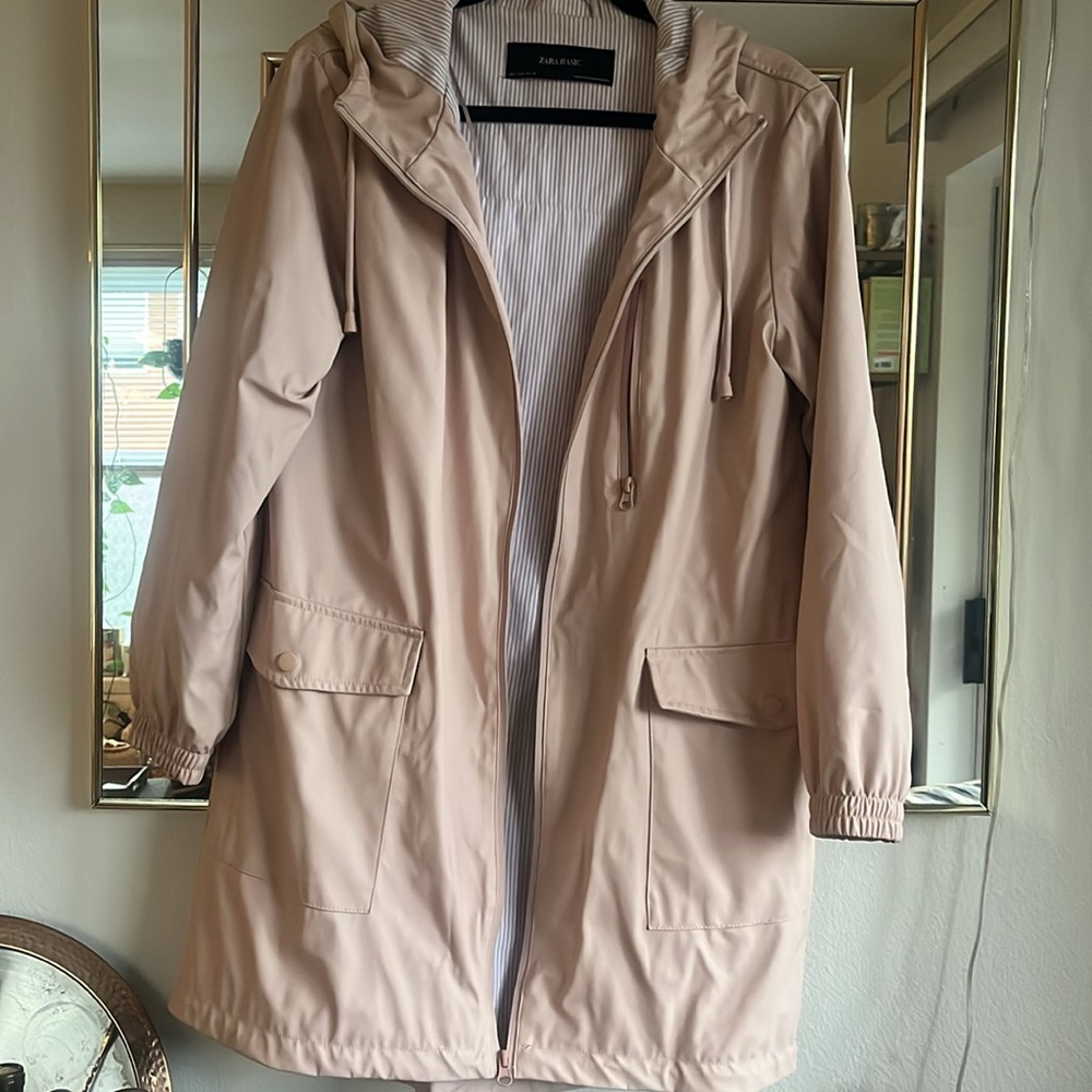 Zara Blush Pink Rain Jacket - Picture 3 of 6